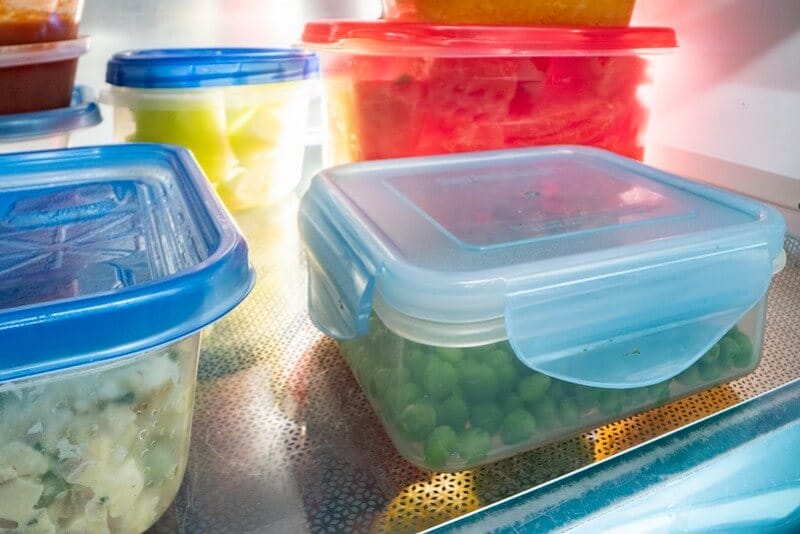 food in sealable containers